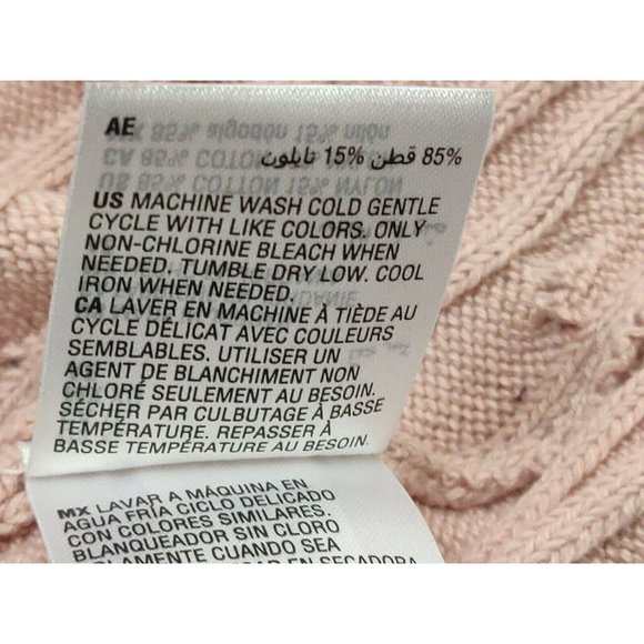 Charter Club Womens Sweater XL Pink Cable Knit - Picture 13 of 13